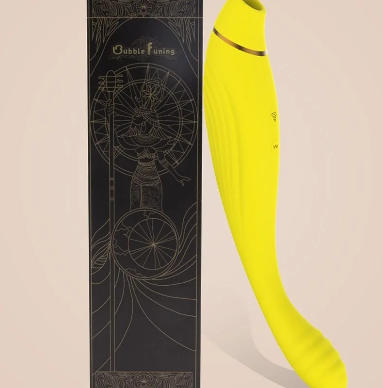 Vibrador com Estimulador 7 Modos de Vibração e Sucção Recarregável Cod. BX 1043