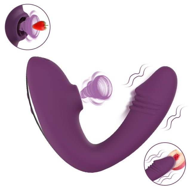 Vibrador de ponto G e Sucção 10 Vibrações Recarregável Cod. BX 1029 - Image 2