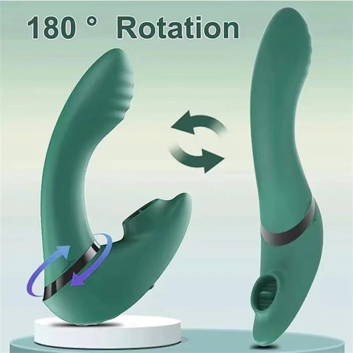 L&B--Vibrador com Estimulador de Clitóris e Ponto G Recarregável KKH 1001