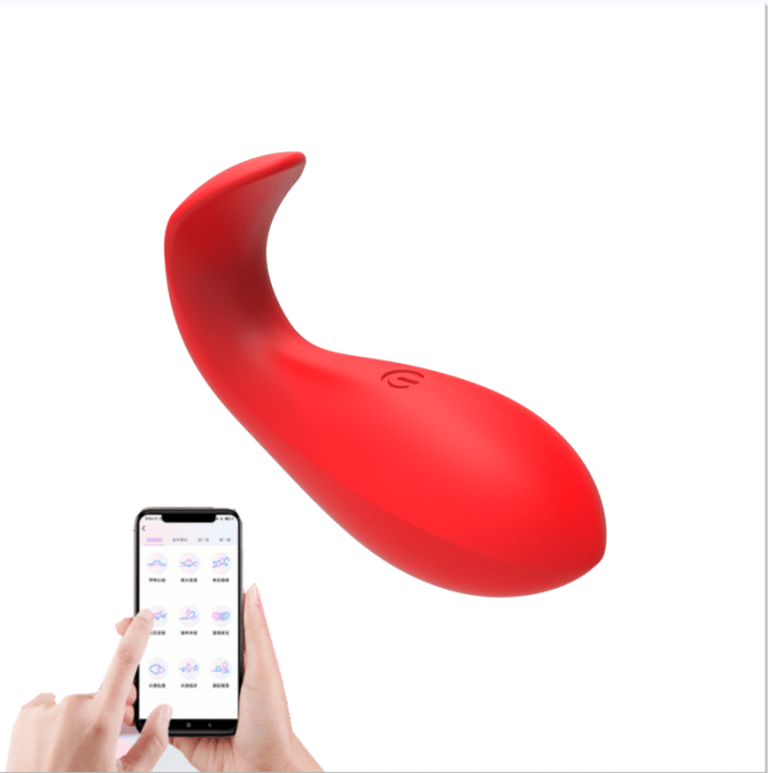 L&B--Vibrador Controlado por Aplicativo com 10 Modos de Vibração Recarregável Cod. KKD 1003