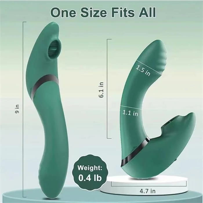 L&B--Vibrador com Estimulador de Clitóris e Ponto G Recarregável KKH 1001 - Image 3