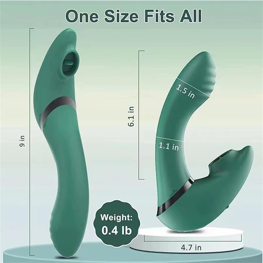 L&B--Vibrador com Estimulador de Clitóris e Ponto G Recarregável KKH 1001 - Imagem 3