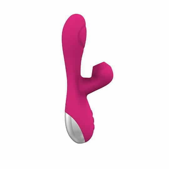 L&B--Vibrador com Estimulador de Clitóris com 7 Modos de Vibração e 4 de Pulsação Recarregável Cod. KKM 1005