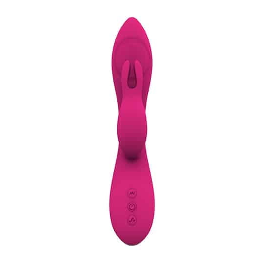 L&B--Vibrador com Estimulador de Clitóris 7 Modos de Vibração e Pulsação Recarregável Cod. KKM 1006 - Image 3