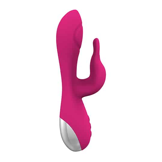 L&B--Vibrador com Estimulador de Clitóris 7 Modos de Vibração e Pulsação Recarregável Cod. KKM 1006