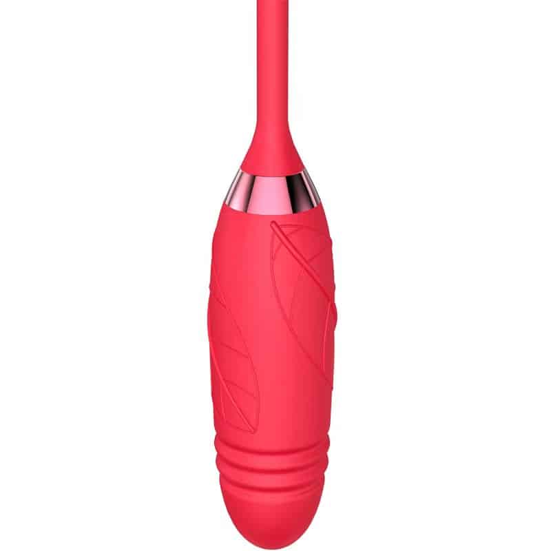 L&Z- Vibrador Duplo Vai e Vem e Pulsação Formato ROSA Cod. ML-M013 - Imagem 2