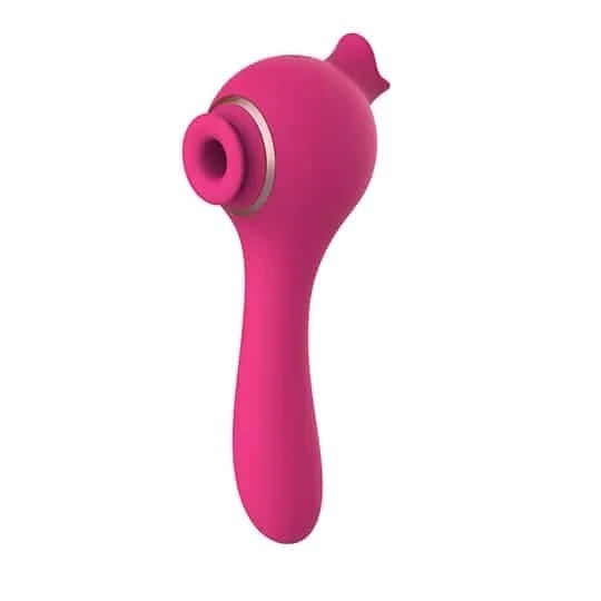 L&B--Vibrador com Estimulador de Clitóris 10 Modos de Vibração e Pulsação Recarregável Cod. KKM 1003 - Image 2