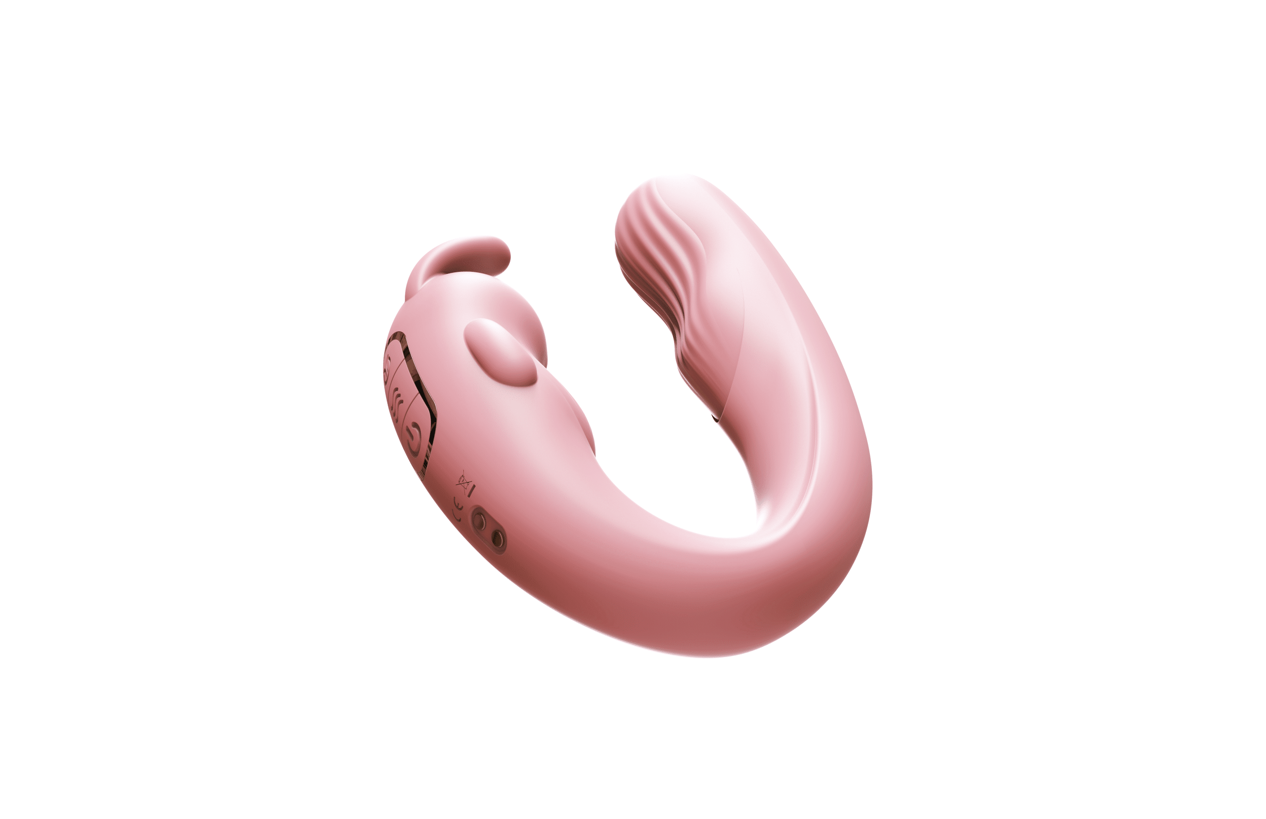 L&B--Vibrador de Casal com Estimulador de Clitóris e 7 Modos de Vibração Recarregável Cod. XK 1034 - Imagem 2