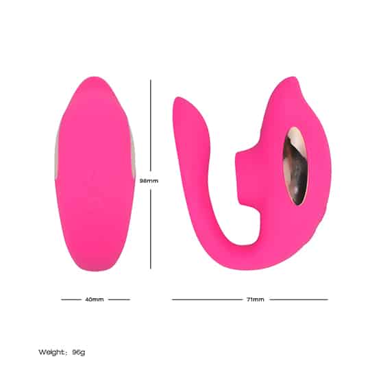 L&B--Vibrador de Casal com 10 Modos de Vibração e Pulsação  Recarregável Cod. KKM 1004 - Image 3