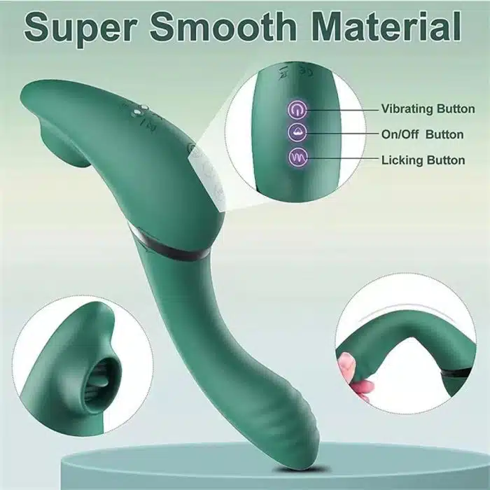L&B--Vibrador com Estimulador de Clitóris e Ponto G Recarregável KKH 1001 - Image 2