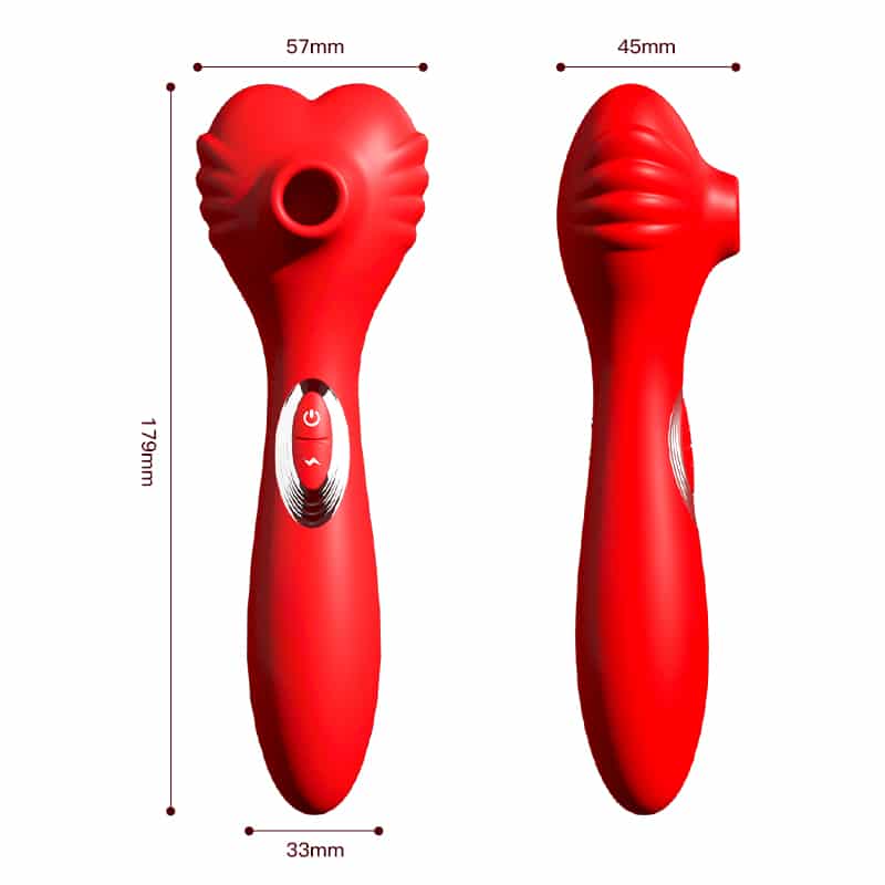 L&B--Vibrador Estimulador de Clitóris 15 Modos de Sucção Recarregável Cod. KKG 1006 - Imagem 2