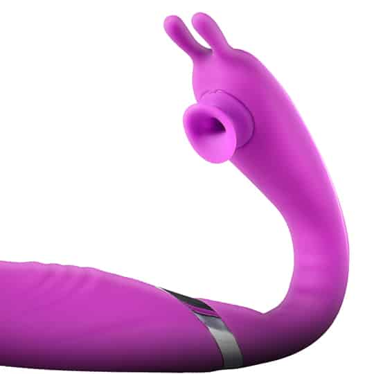 L&B--Vibrador Com Estimulador de Clitóris com 10 Modos de Vibração e Sucção Recarregável Cod. XS1027 - Image 4