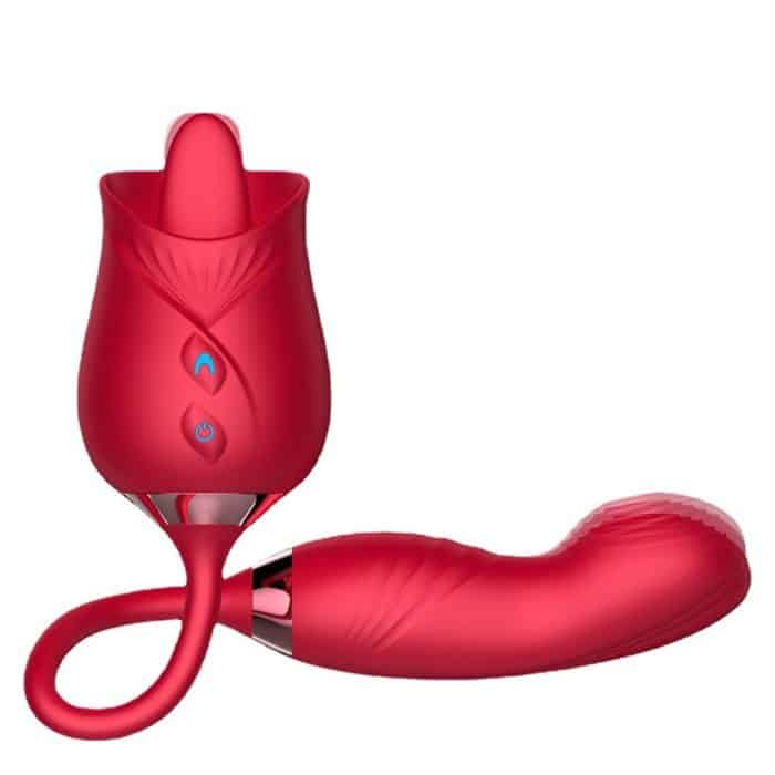 L&B--Vibrador com Estimulador de Clitóris com 10 Modos de Vibração Formato ROSA Cod. KKG 1013 - Image 3