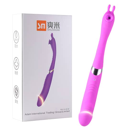 L&B--Vibrador Com Estimulador de Clitóris com 10 Modos de Vibração e Sucção Recarregável Cod. XS1027 - Image 2