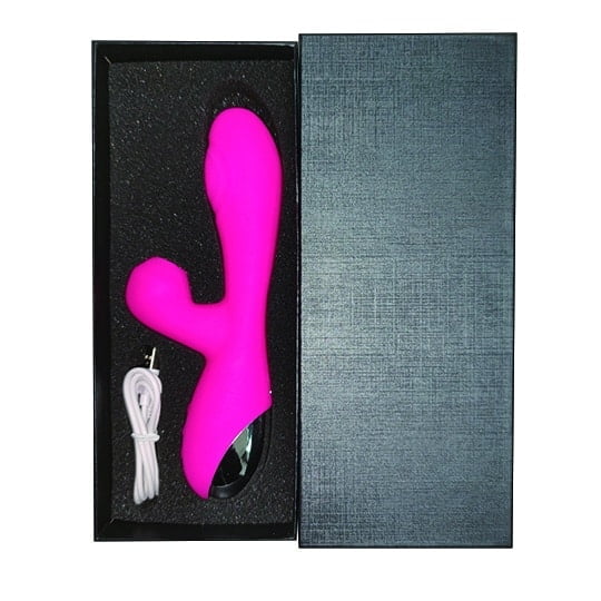 L&B--Vibrador com Estimulador de Clitóris com 7 Modos de Vibração e 4 de Pulsação Recarregável Cod. KKM 1005 - Image 2