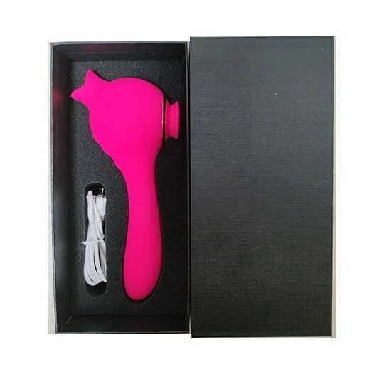 L&B--Vibrador com Estimulador de Clitóris 10 Modos de Vibração e Pulsação Recarregável Cod. KKM 1003 - Image 4