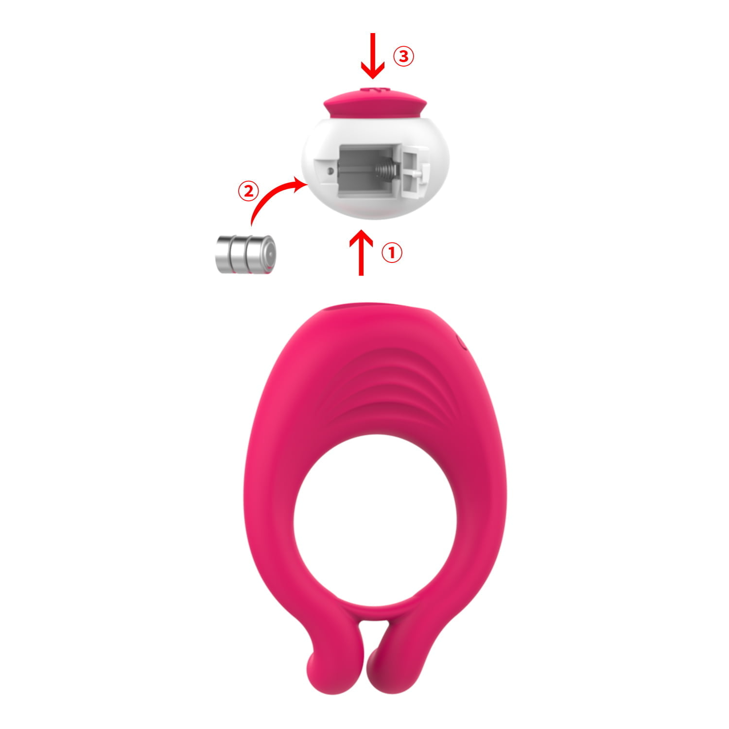 L&B--Anel Peniano com Vibração Única Cod. XW 1027 - Imagem 3