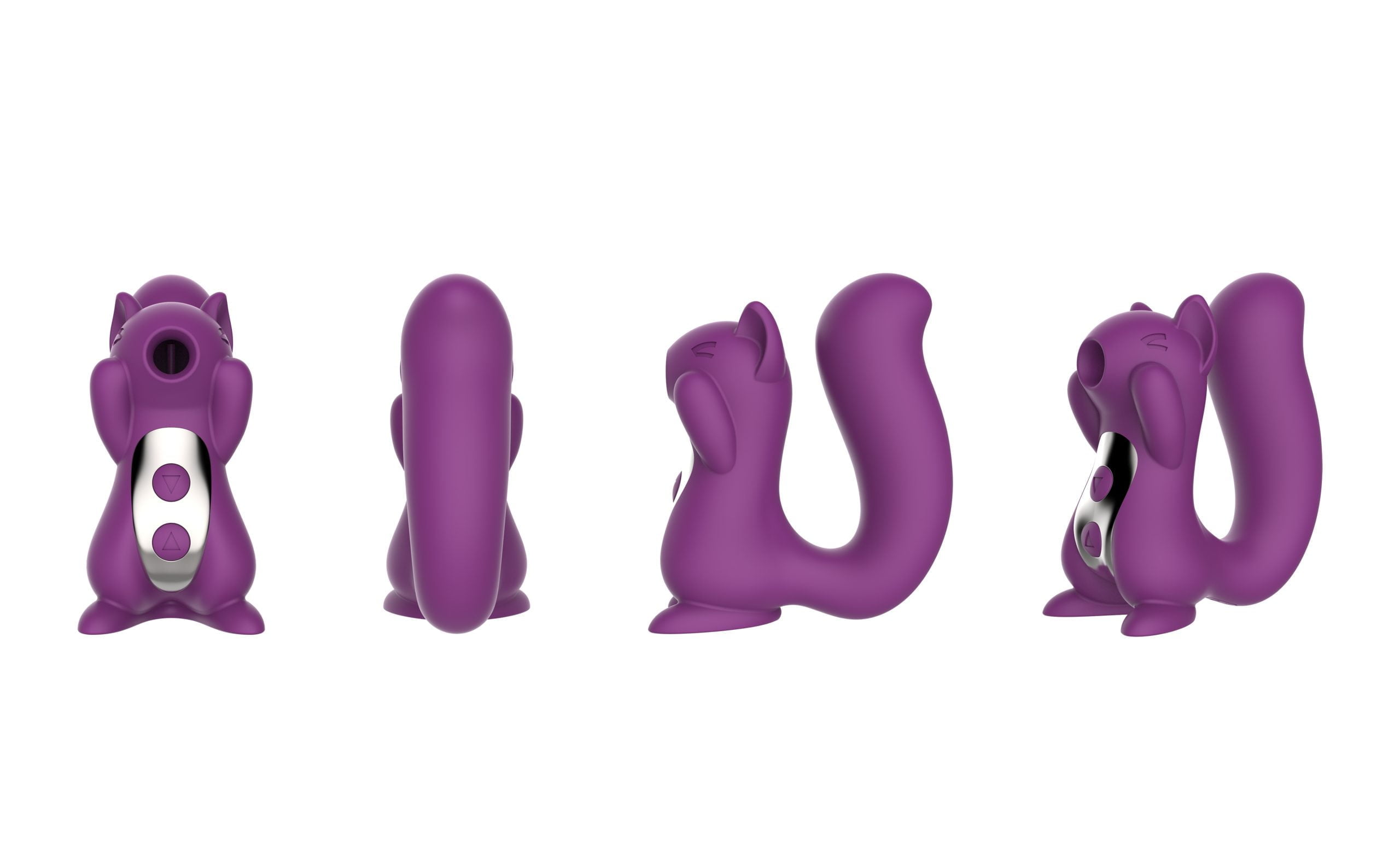 L&B--Vibrador com 10 Modos de Pusação Formato Esquilo Recarregável Cod. KKJ10003 - Imagem 2