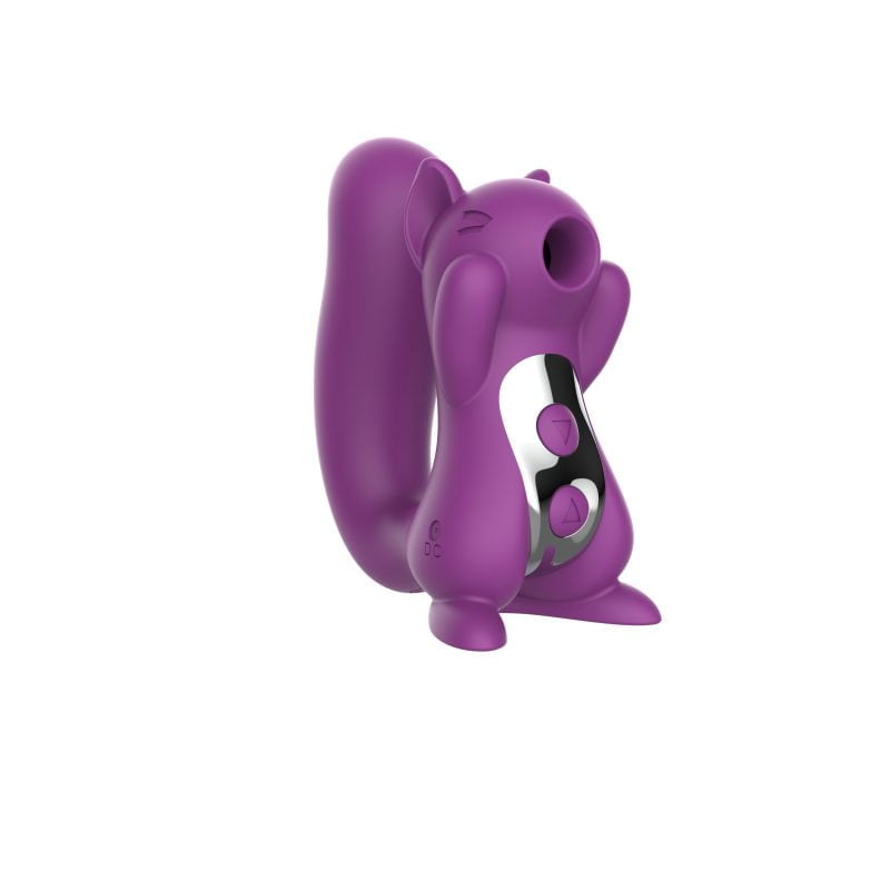 L&B--Vibrador com 10 Modos de Pusação Formato Esquilo Recarregável Cod. KKJ10003