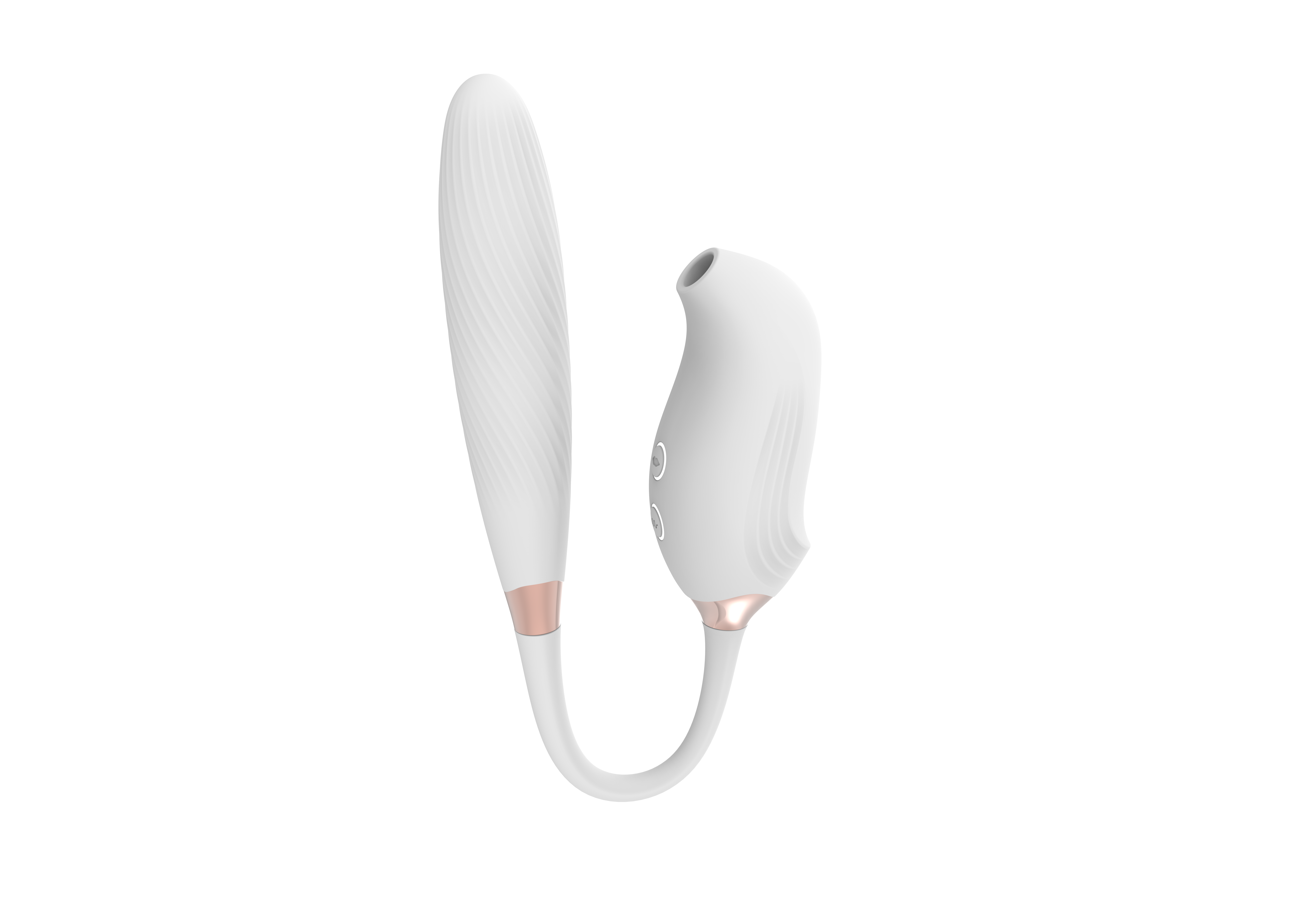 L&B- Vibrador 2 Em 1 Com 10 Modos de Sucção e Vibração Ponteira Estilo Metralhadora Cod. KKS 1001 - Imagem 4