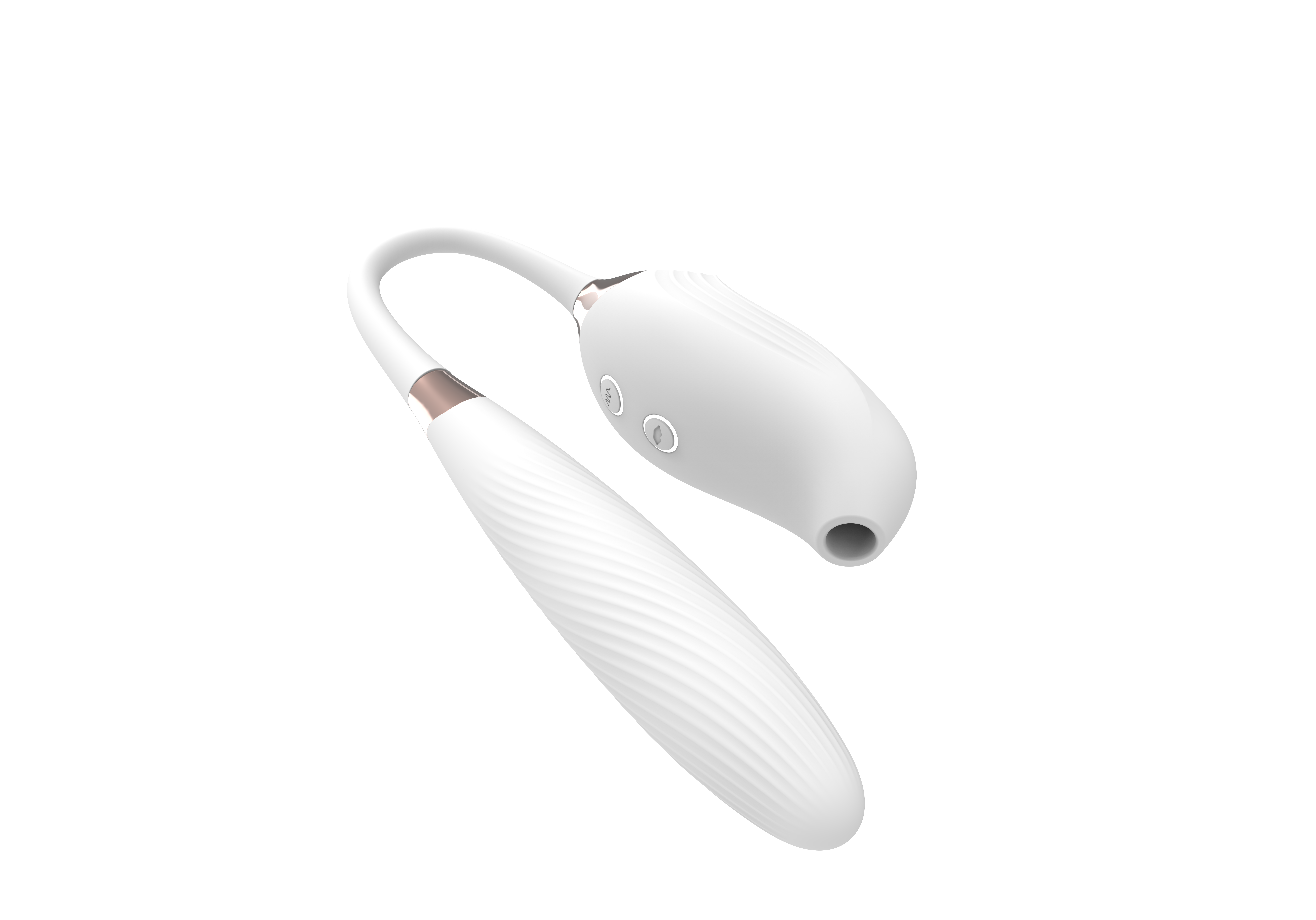 L&B- Vibrador 2 Em 1 Com 10 Modos de Sucção e Vibração Ponteira Estilo Metralhadora Cod. KKS 1001