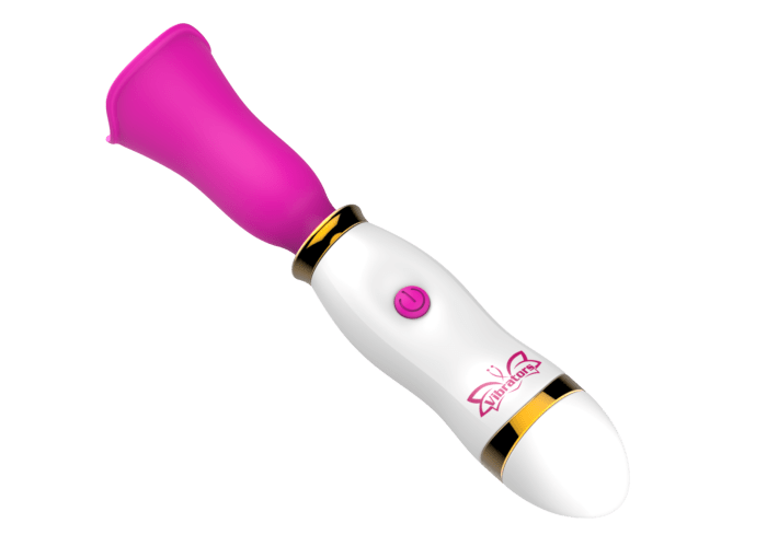 L&B--Vibrador Varinha Mágica 12 Modos de Vibração com Lingua Recarregável Cod. XW 1028 - Image 2