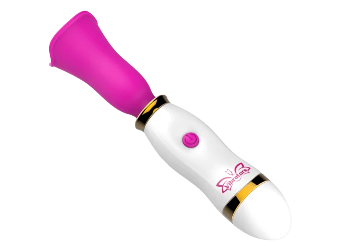 L&B--Vibrador Varinha Mágica 12 Modos de Vibração com Lingua Recarregável Cod. XW 1028 - Imagem 2