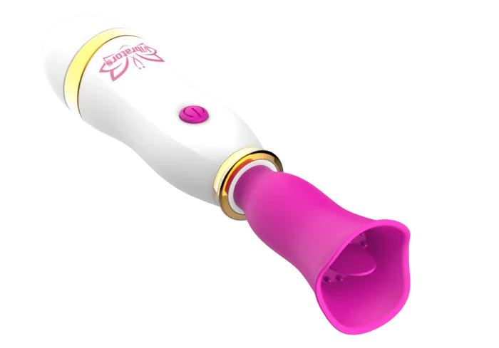 L&B--Vibrador Varinha Mágica 12 Modos de Vibração com Lingua Recarregável Cod. XW 1028 - Imagem 3