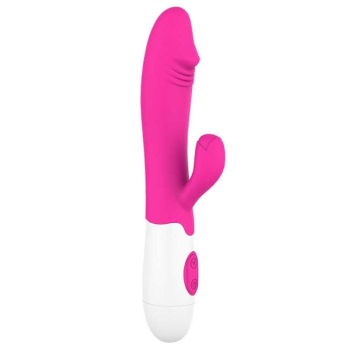 L&Z- Vibrador Com Estimulador de Clitóris Recarregável Cod. ML-002-B