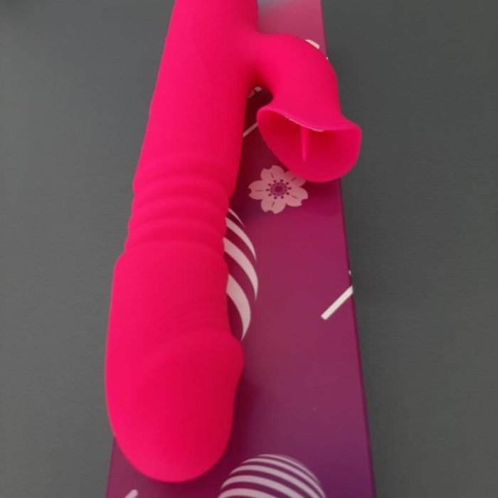 L&Z - Vibrador com Estimulador De Clitóris Rotativo Com Aquecimento e Vai e Vem Cod. ML P032