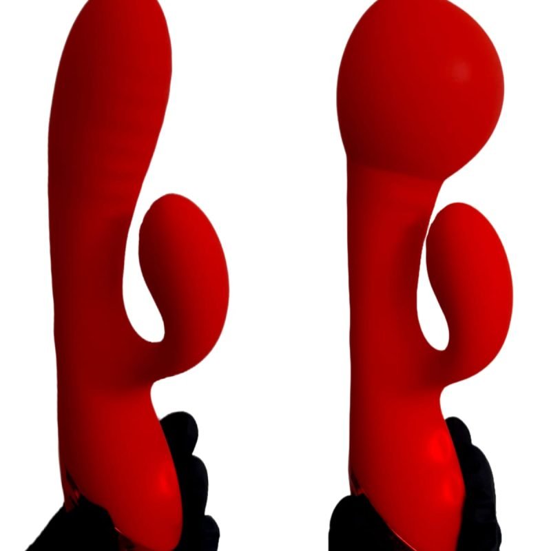 L&Z - Vibrador Inflável com Estimulador De Clitóris Recarregável Cod. ML 485