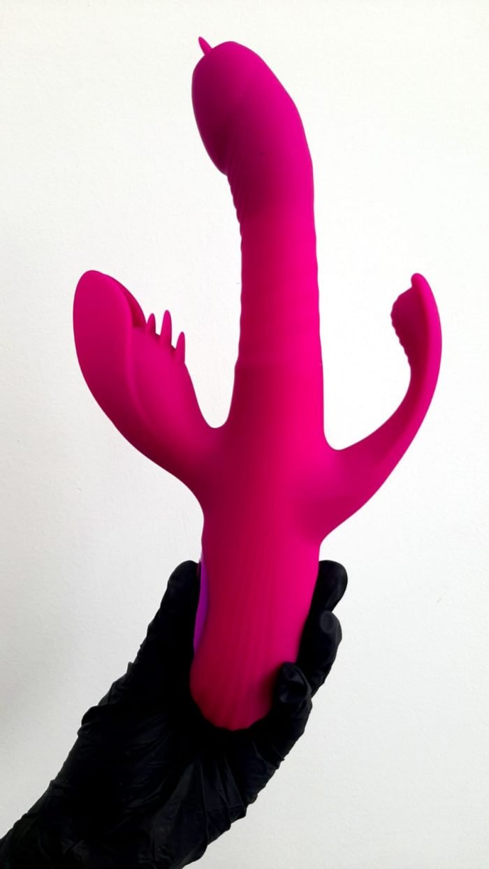 L&Z – Vibrador Rotativo Vai e Vem Com Estimulador De Clitóris Cod. ML 173 - Image 2