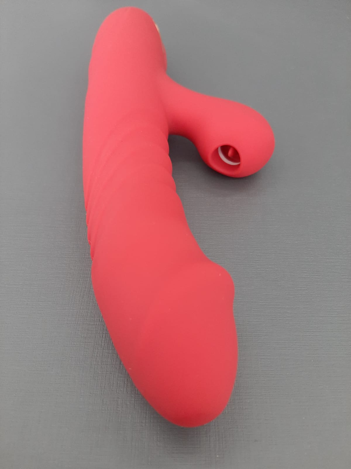 L&Z - Vibrador Rotativo e Vai e Vem Com Estimulador de Clitóris e Língua Cod. ML 1502 - Imagem 3