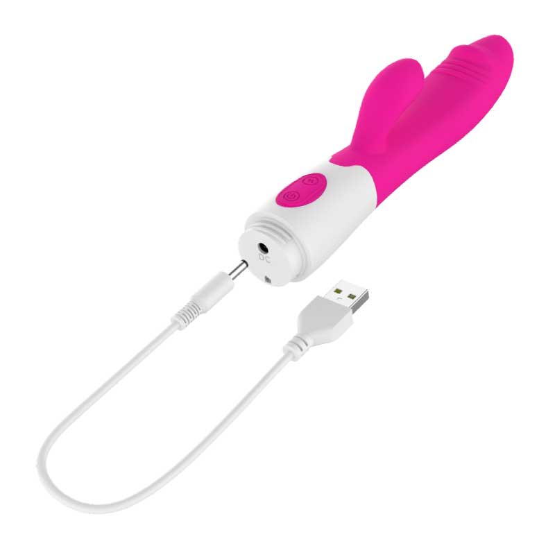 L&Z- Vibrador Com Estimulador de Clitóris Recarregável Cod. ML-002-B - Imagem 2