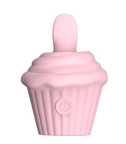 L&Z - Estimulador de Clitóris Cupcake com Língua e 10 Modos de Vibração Recarregável Cod. ML 026