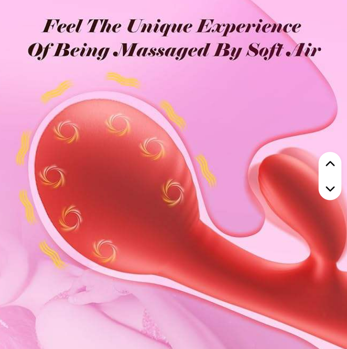 L&Z - Vibrador Inflável com Estimulador De Clitóris Recarregável Cod. ML 485 - Imagem 3
