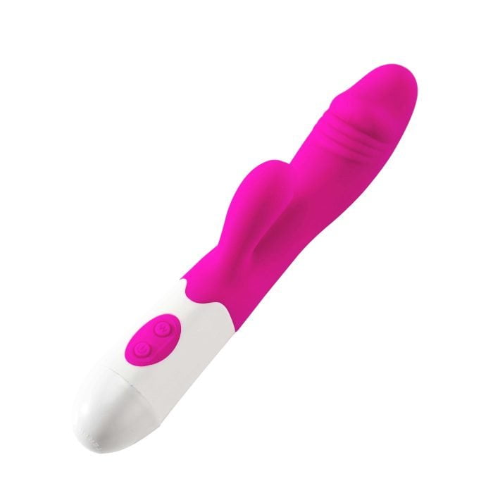 L&Z- Vibrador Com Estimulador de Clitóris á pilha Cod. ML-001-P