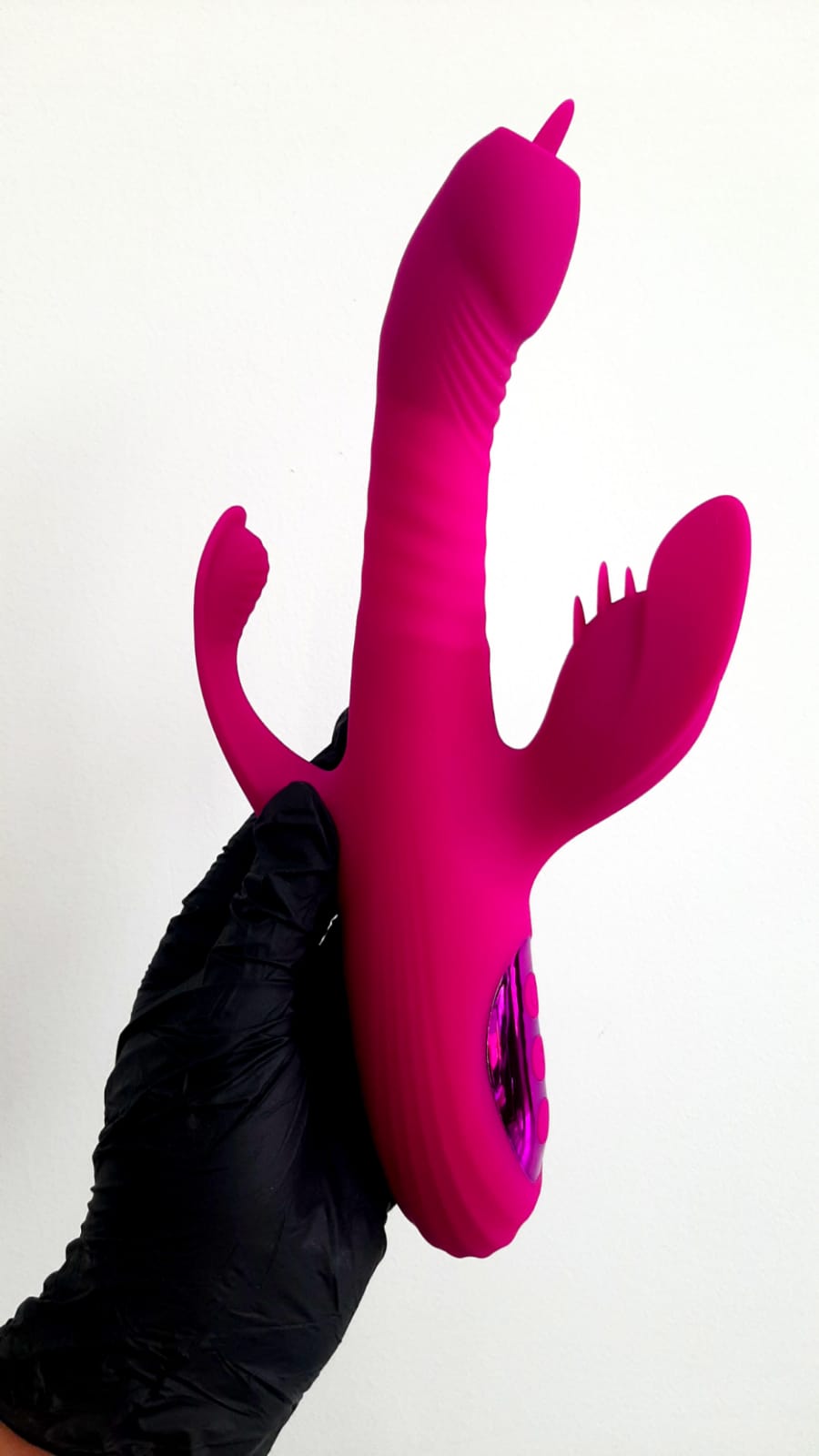 L&Z – Vibrador Rotativo Vai e Vem Com Estimulador De Clitóris Cod. ML 173 - Imagem 3