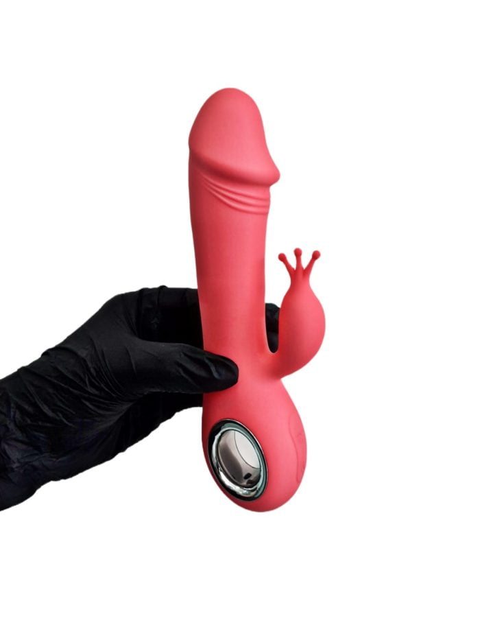 L&Z - Vibrador Rotativo Com Estimulador De Clitóris Recarregável Cod. ML 2046