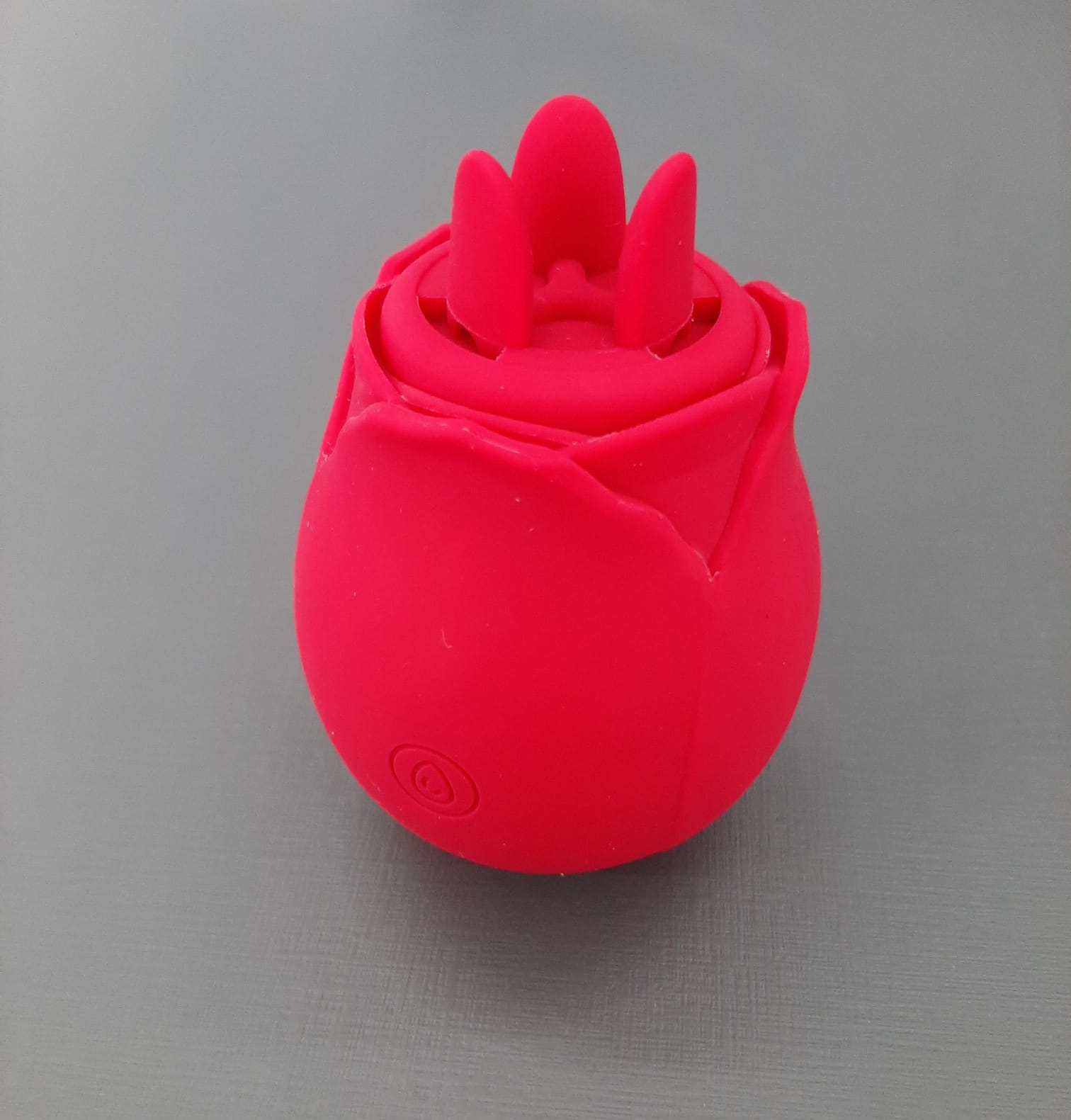 L&Z - Vibrador 2 em 1 Formato ROSA com sucção e Estimulador De Clitóris Cod. ML035 - Imagem 2