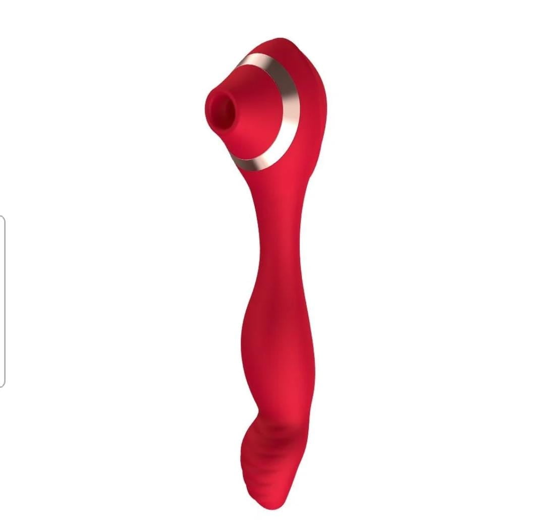 L&B -- Vibrador Com Estimulador de Clitóris 5 Modos de Sucção e Vibração Cod. KKO 1005 - Imagem 2