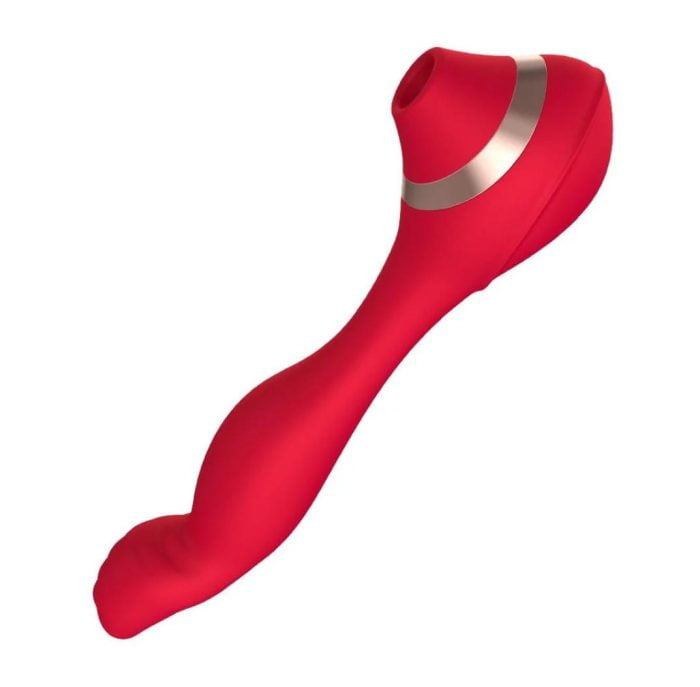 L&B -- Vibrador Com Estimulador de Clitóris 5 Modos de Sucção e Vibração Cod. KKO 1005