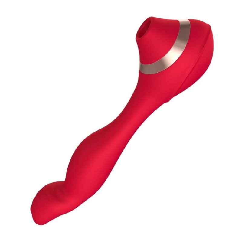 L&B -- Vibrador Com Estimulador de Clitóris 5 Modos de Sucção e Vibração Cod. KKO 1005
