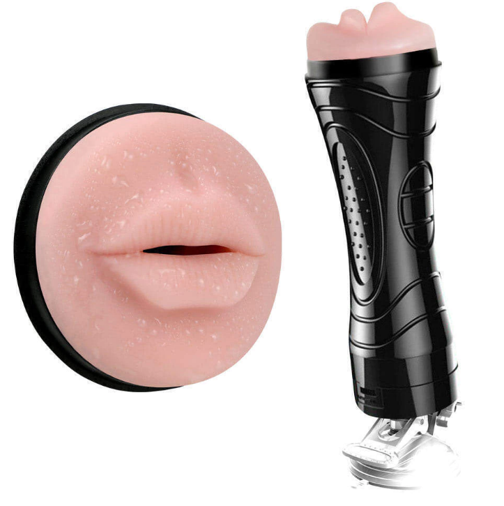 Masturbador Lanterna Vagina Ventosa E Vibro XV 1051 FORMATO BOCA. - Imagem 2